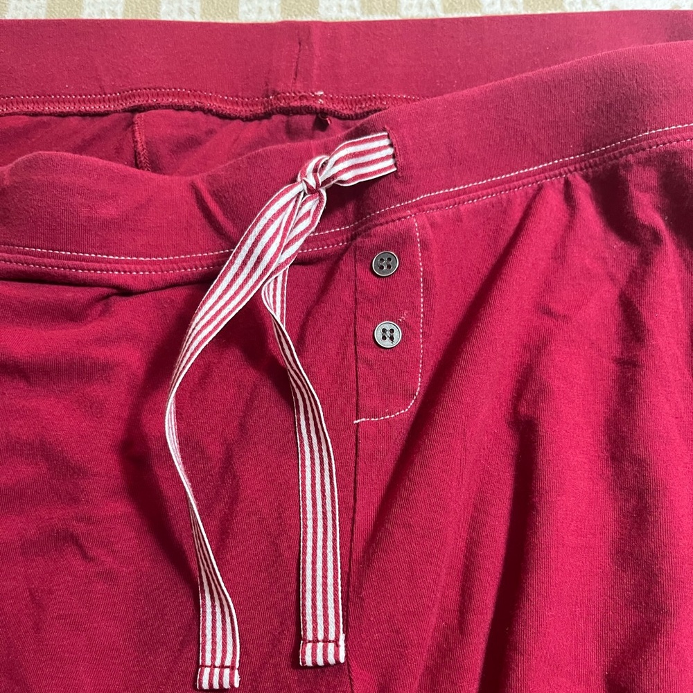SOMA Burgundy Lounge Pants with Drawstring - Picture 4 of 5